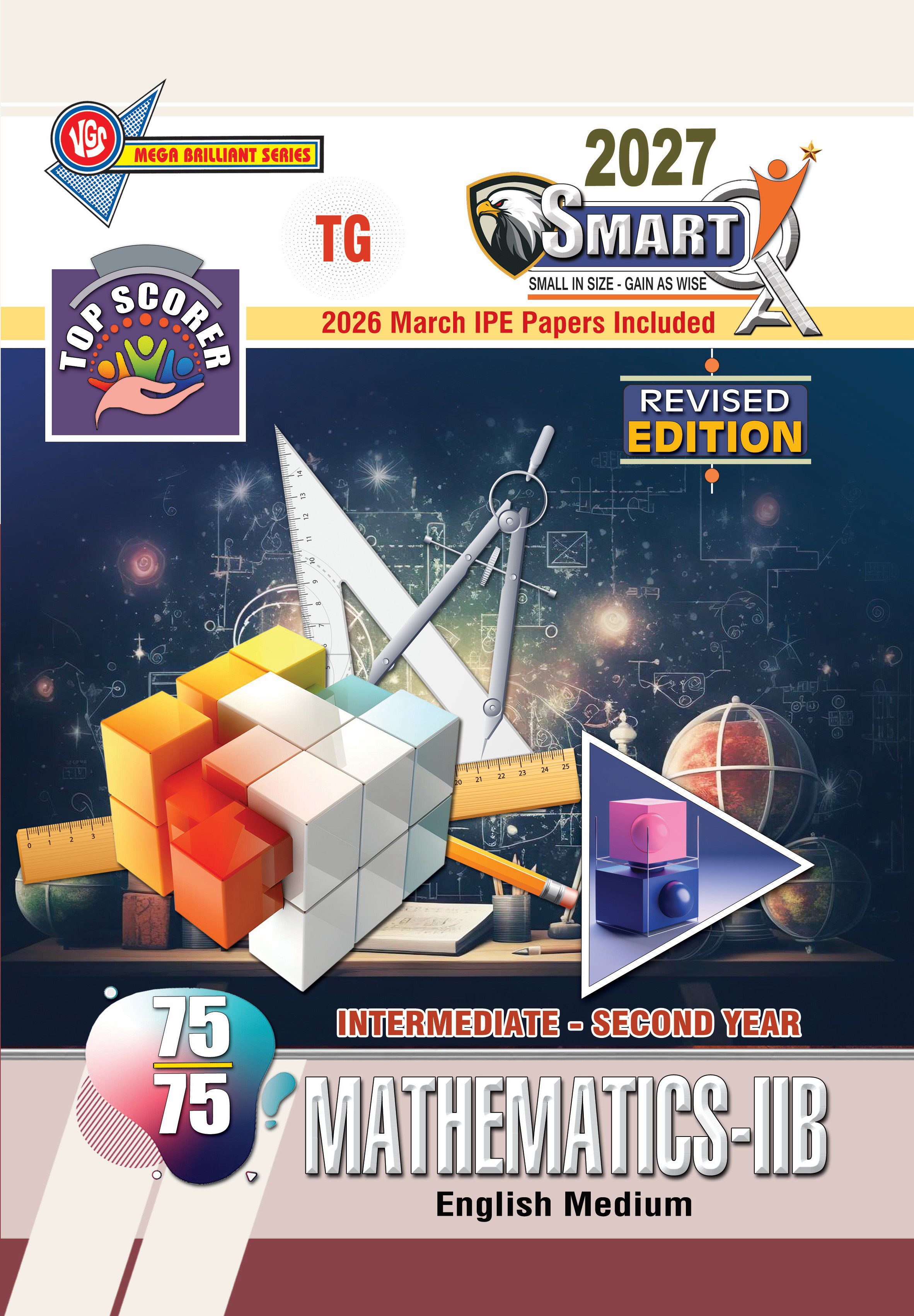 VGS SmartQ Telanagana 2027 Inter 2nd year Maths - IIB Question Bank Mega Brilliant Series