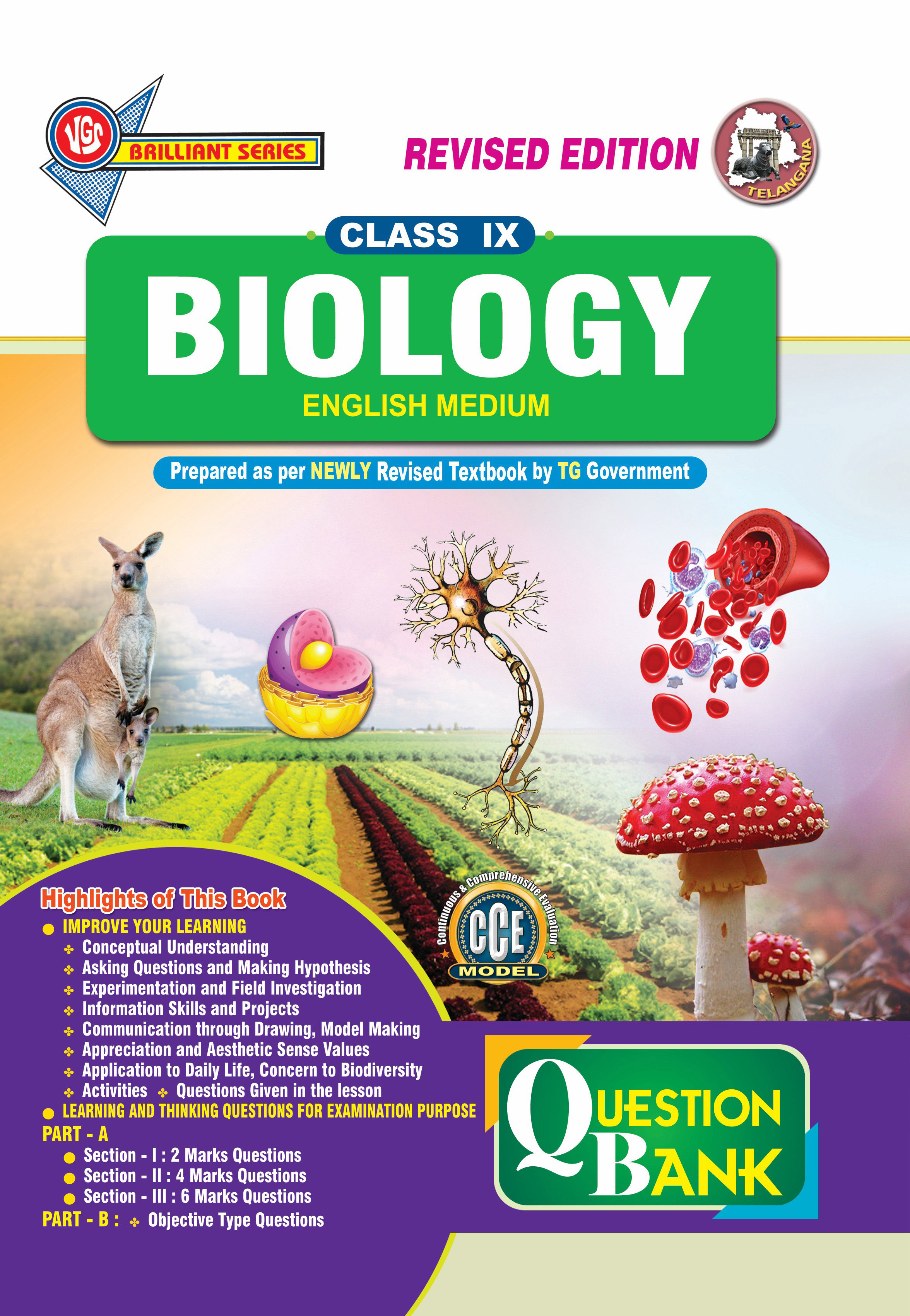 TG 9th Class Biology English Medium Question Bank-2027
