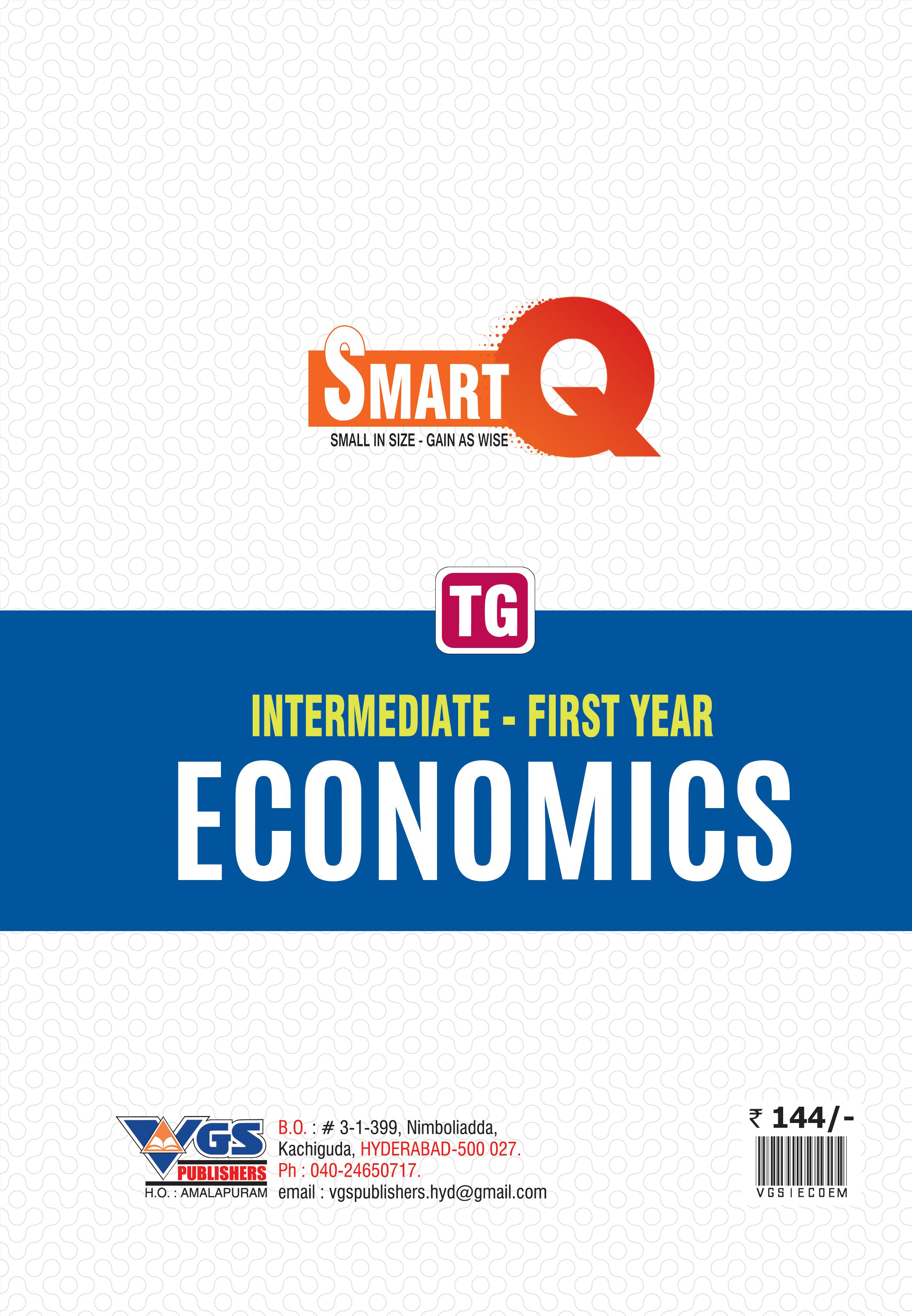 VGS SmartQ Series TG Inter 1st Year Economics Question Bank 2027 thumbnail