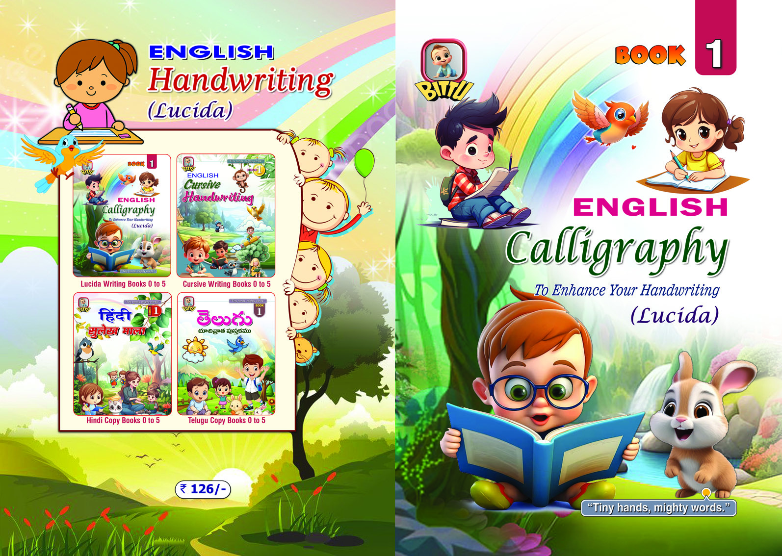 English Calligraphy Book - 1 is for enhance your Handwriting (Lucida)