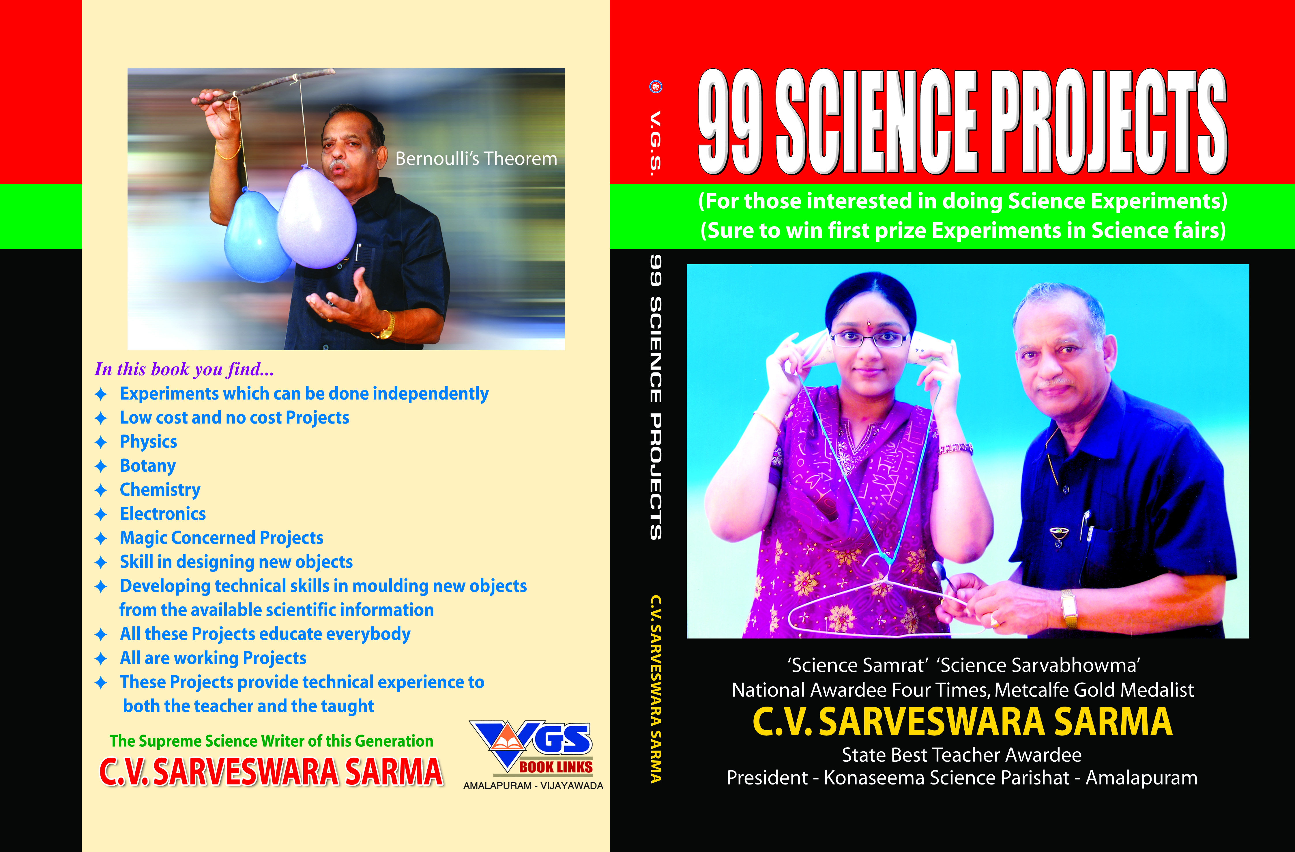 99 Science Projects in English Medium scientific Knowledge through Projects