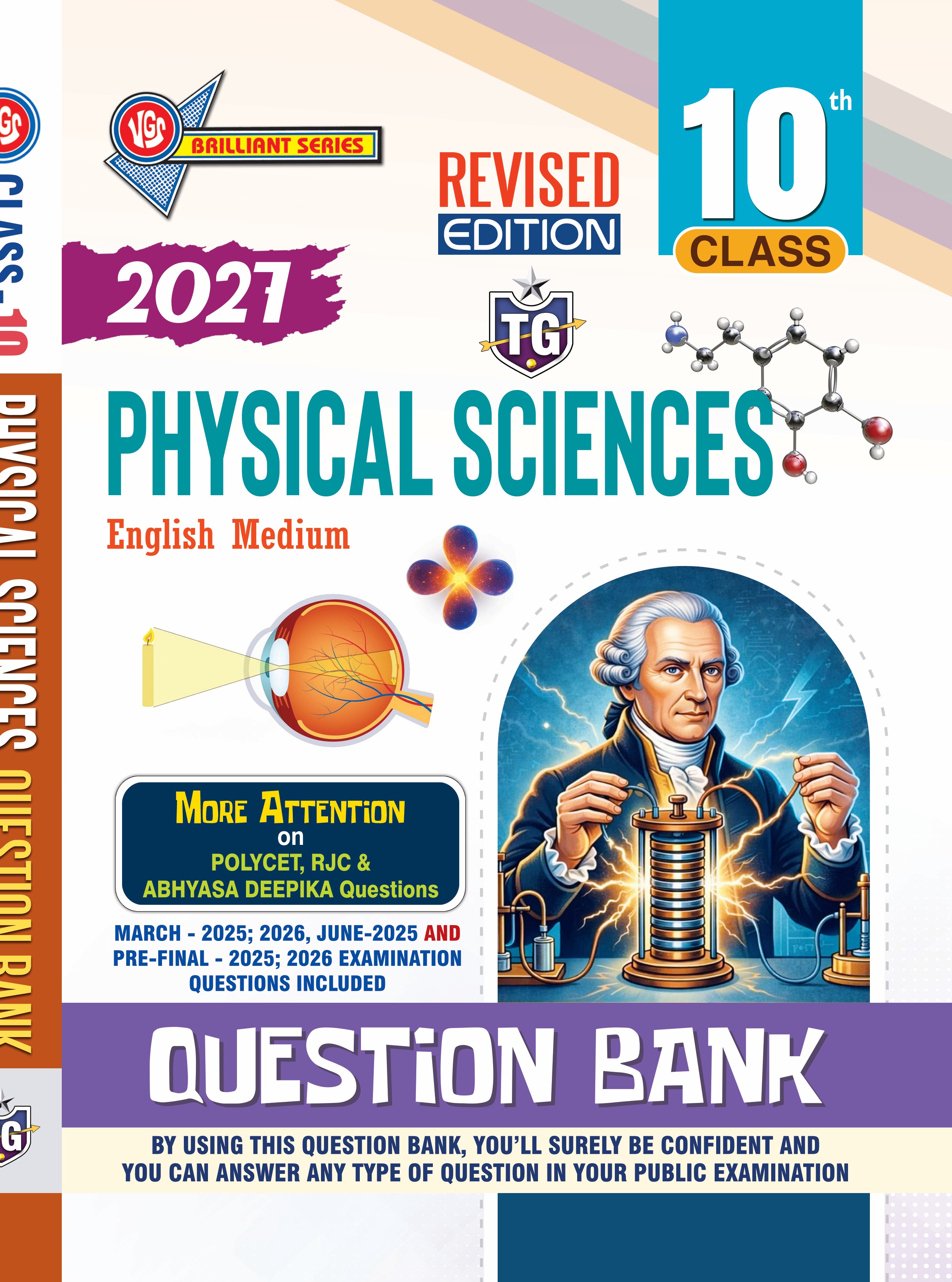 TG 10th Physical Sciences Question Bank (English Medium) Revised Edition 2027
