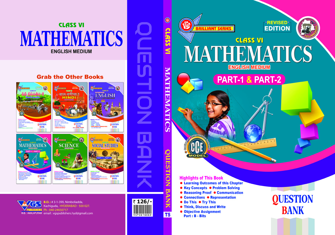 TG 6th Class Mathematics English Medium Question Bank-2027