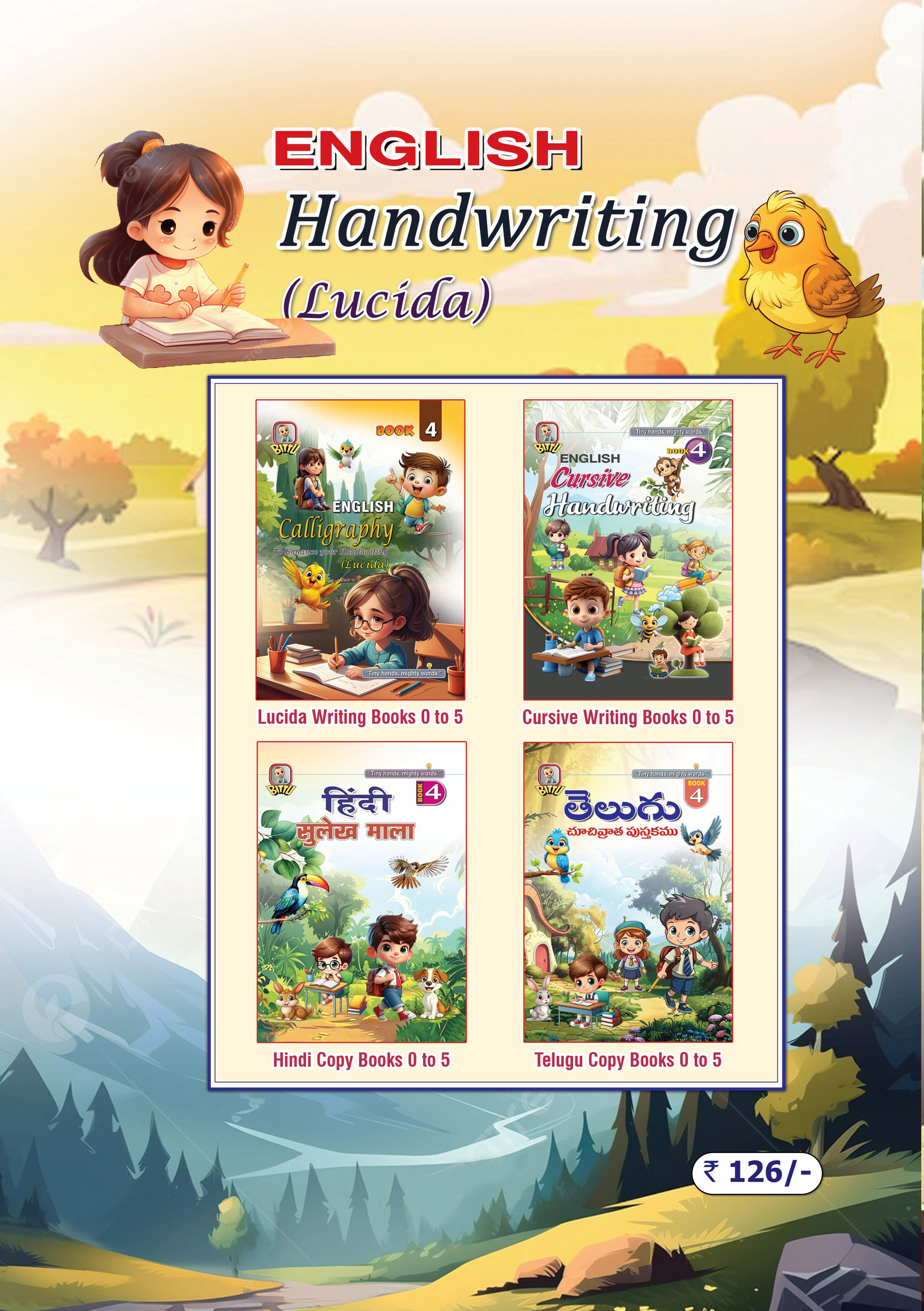English Calligraphy Book - 4 is for enhance your Handwriting (Lucida) thumbnail