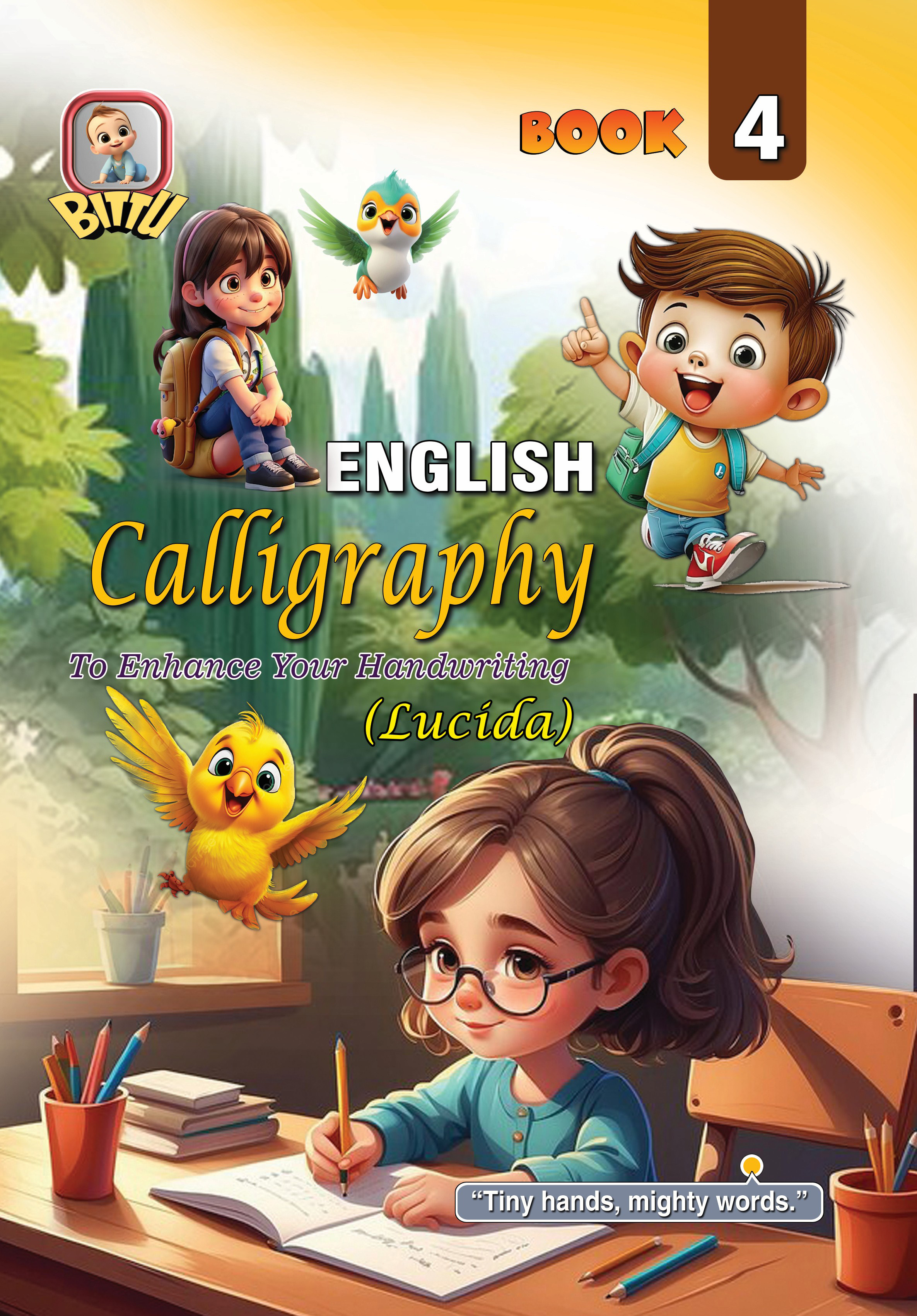 English Calligraphy Book - 4 is for enhance your Handwriting (Lucida)