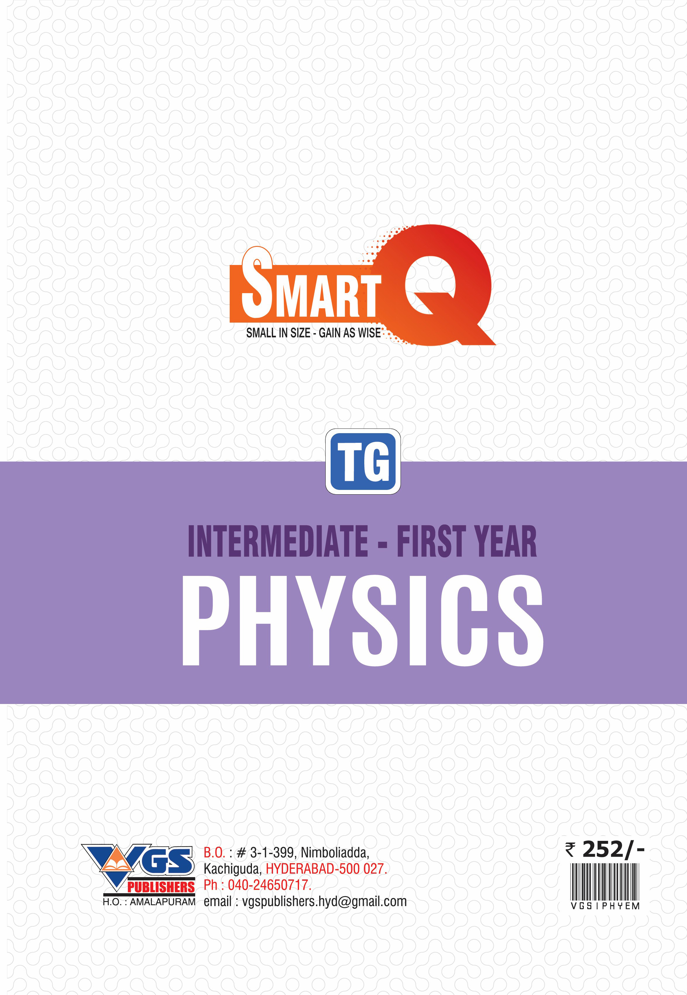 AP Inter 1st Year Physics Question Bank Smart Q Series 2027 thumbnail