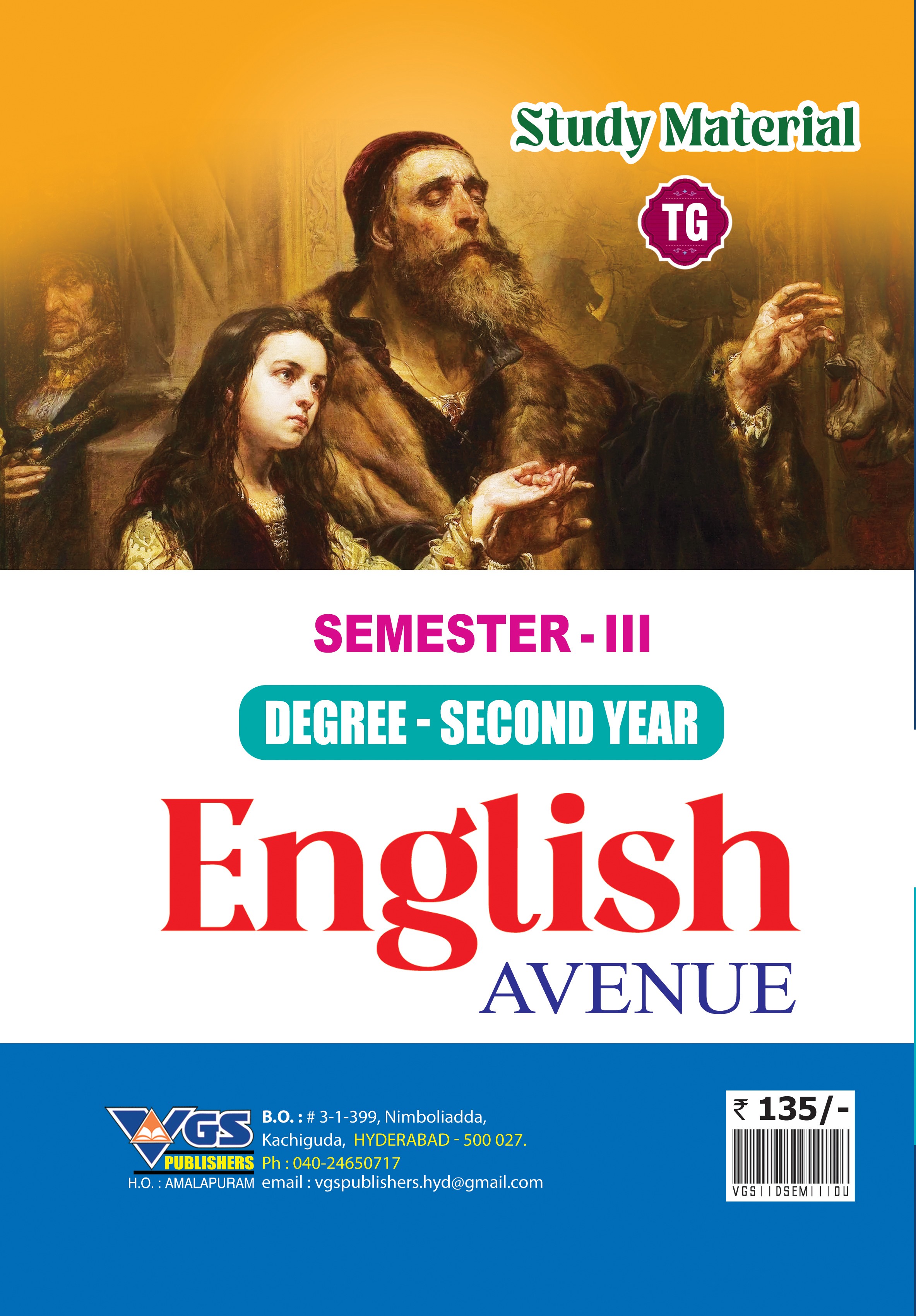 TG Degree 2nd Year, Semester III English (Study Material) for Osmania University thumbnail