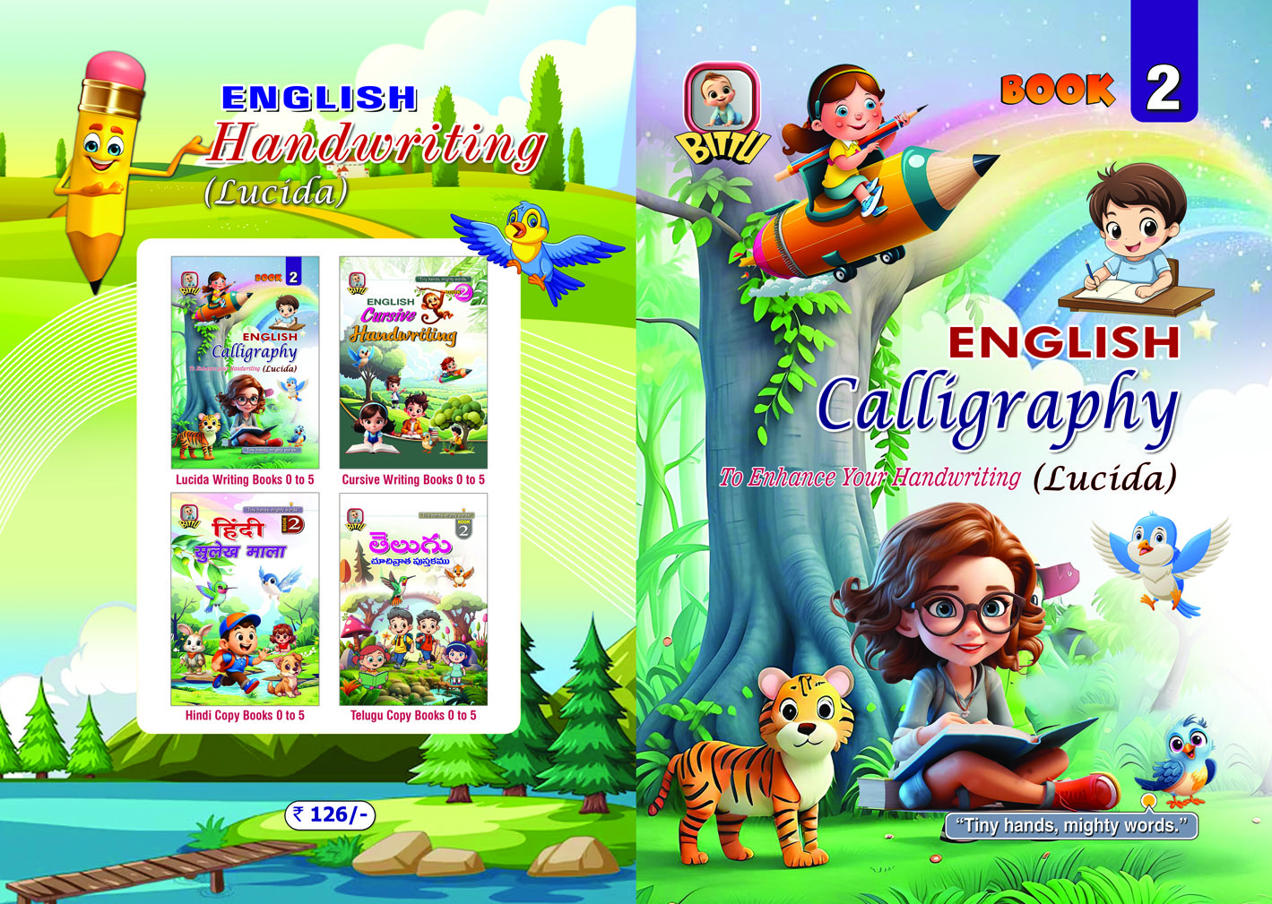 English Calligraphy Book - 2 is for enhance your Handwriting (Lucida)
