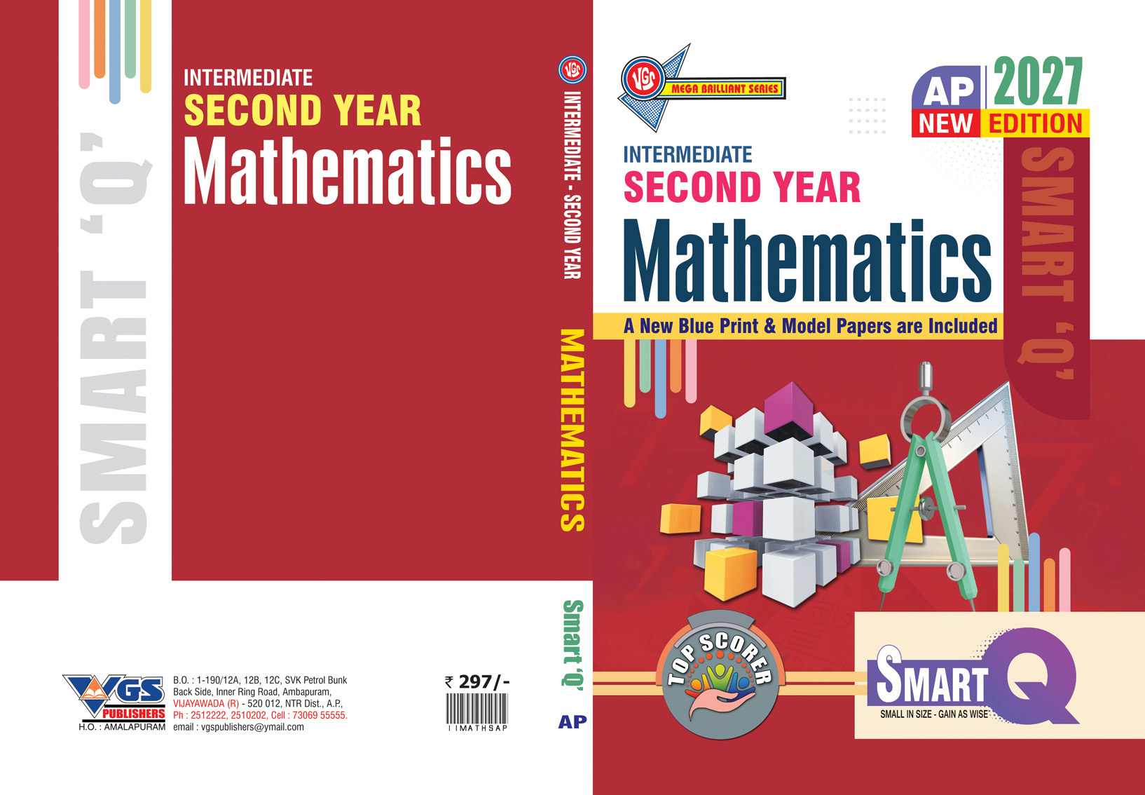 AP Intermediate Second Year Mathematic Question Bank Smart Q Series - 2027