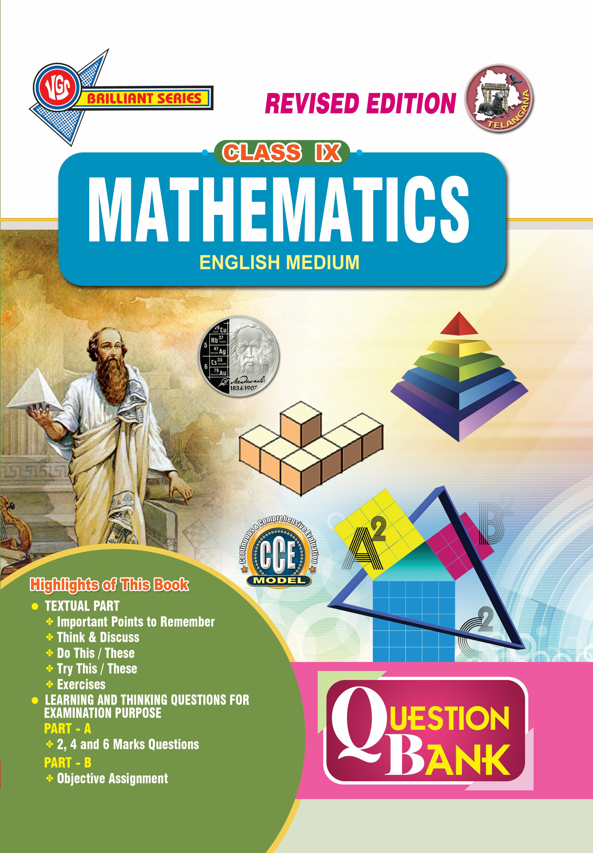 TG 9th Class Mathematics English Medium Question Bank-2027